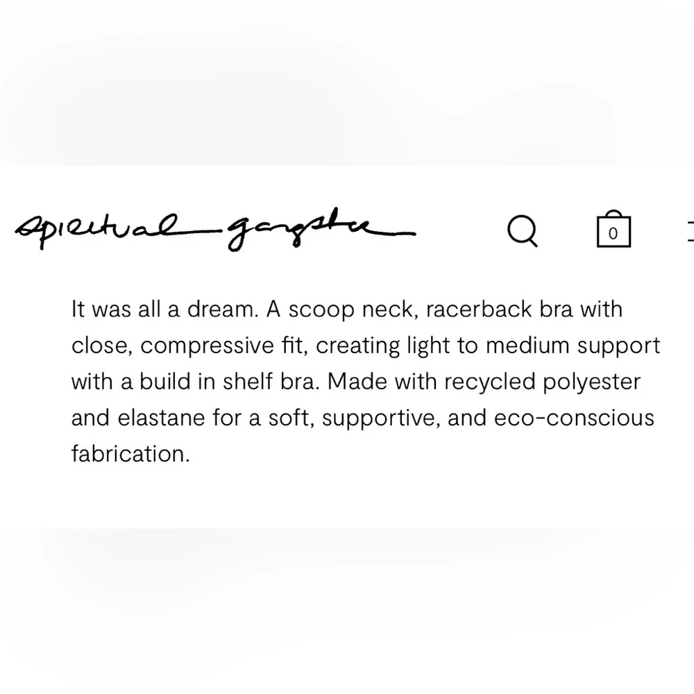 Spiritual gangster Dream Tech crop tank - Picture 3 of 3